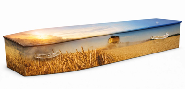 Expressions fully customised coffin